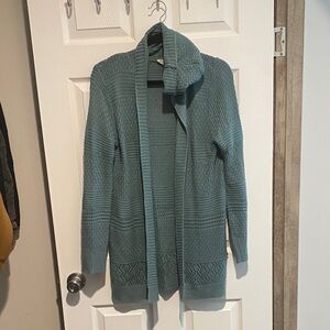 Pink Republic Teal Knit Cardigan